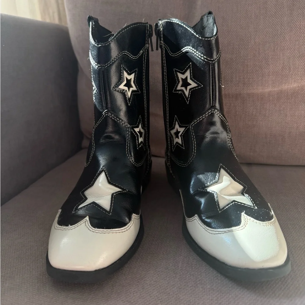 Zara Kids Cowboy Boots, EU 34 / US 3